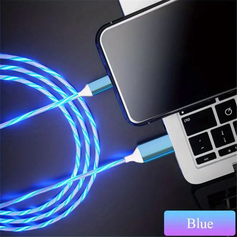 Light Up Your Life: Glowing LED Charging Cables for iPhone & Android!