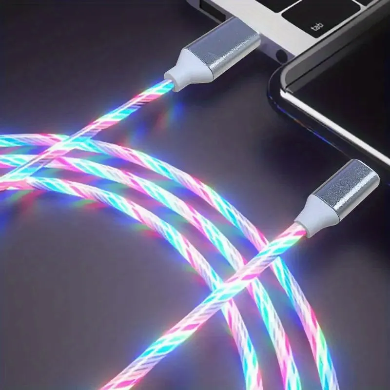 Light Up Your Life: Glowing LED Charging Cables for iPhone & Android!