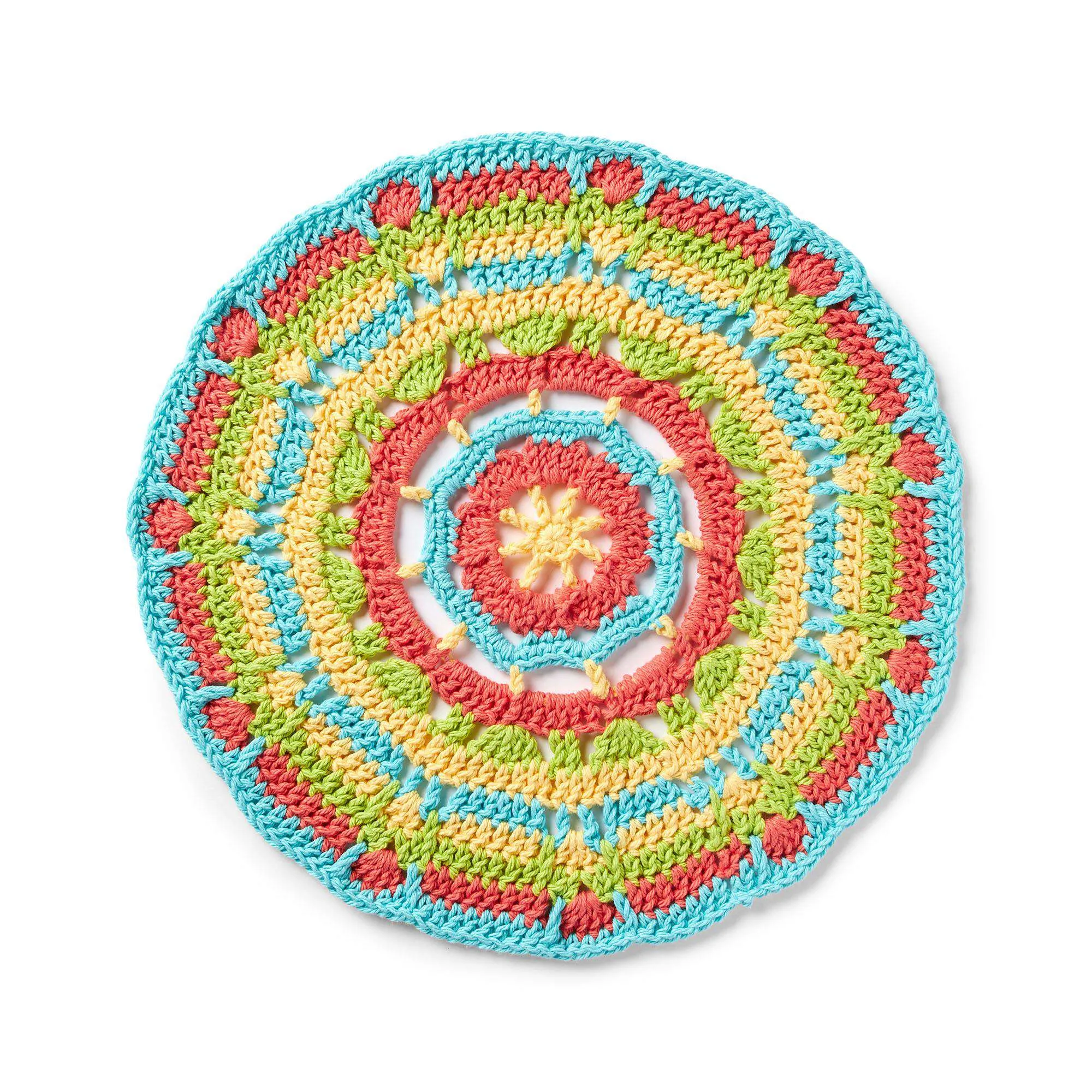 Lily Sugar'n Cream Colorful Crochet Chargers