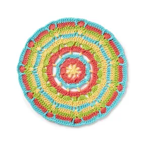 Lily Sugar'n Cream Colorful Crochet Chargers