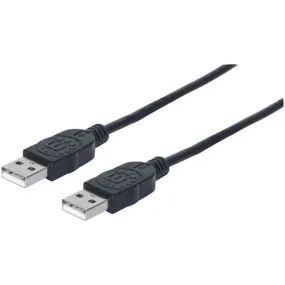 Manhattan 353892 USB 2.0 A-Male to A-Male Cable (3ft)