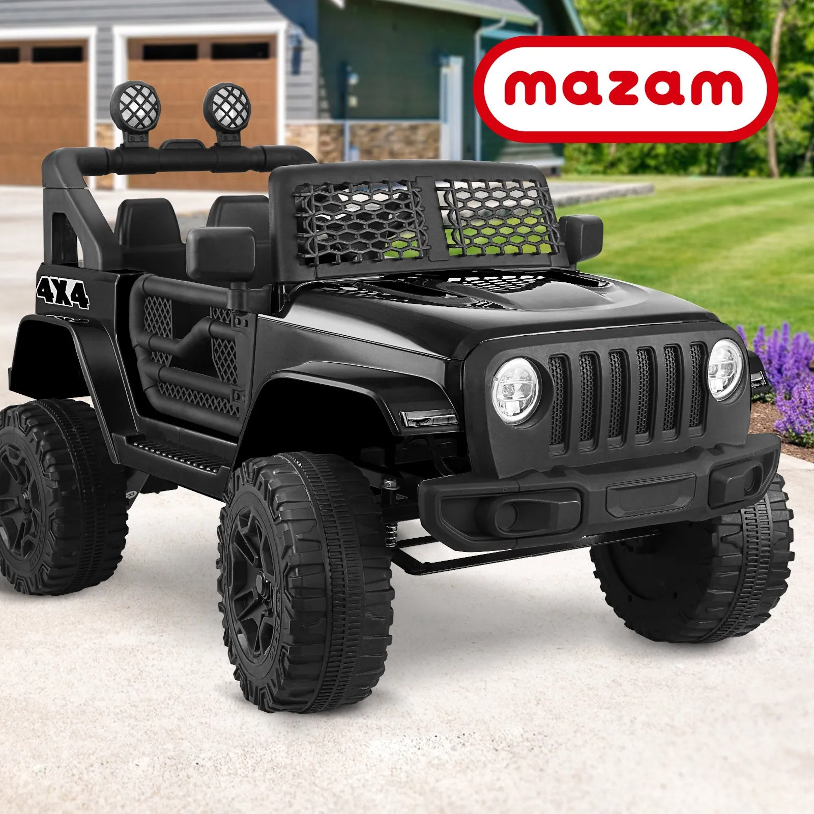 Mazam Kids Ride On Car 12V Electric Jeep Remote Vehicle Toy Cars Gift LED light