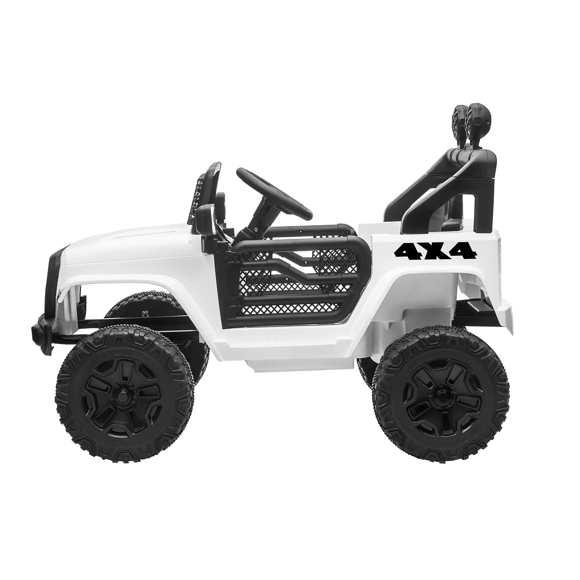 Mazam Kids Ride On Car Electric Toys Jeep 12V Remote Vehicle Car Gift White