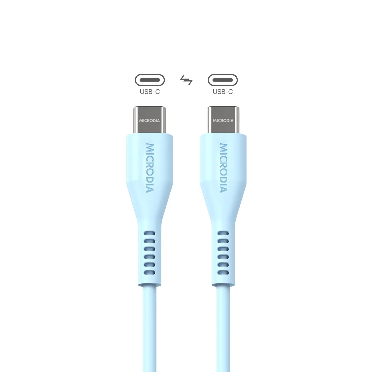 MICRODIA Fruitywire™ Liquid Silicon PD60W USB-C to USB-C Charge & Sync Cable