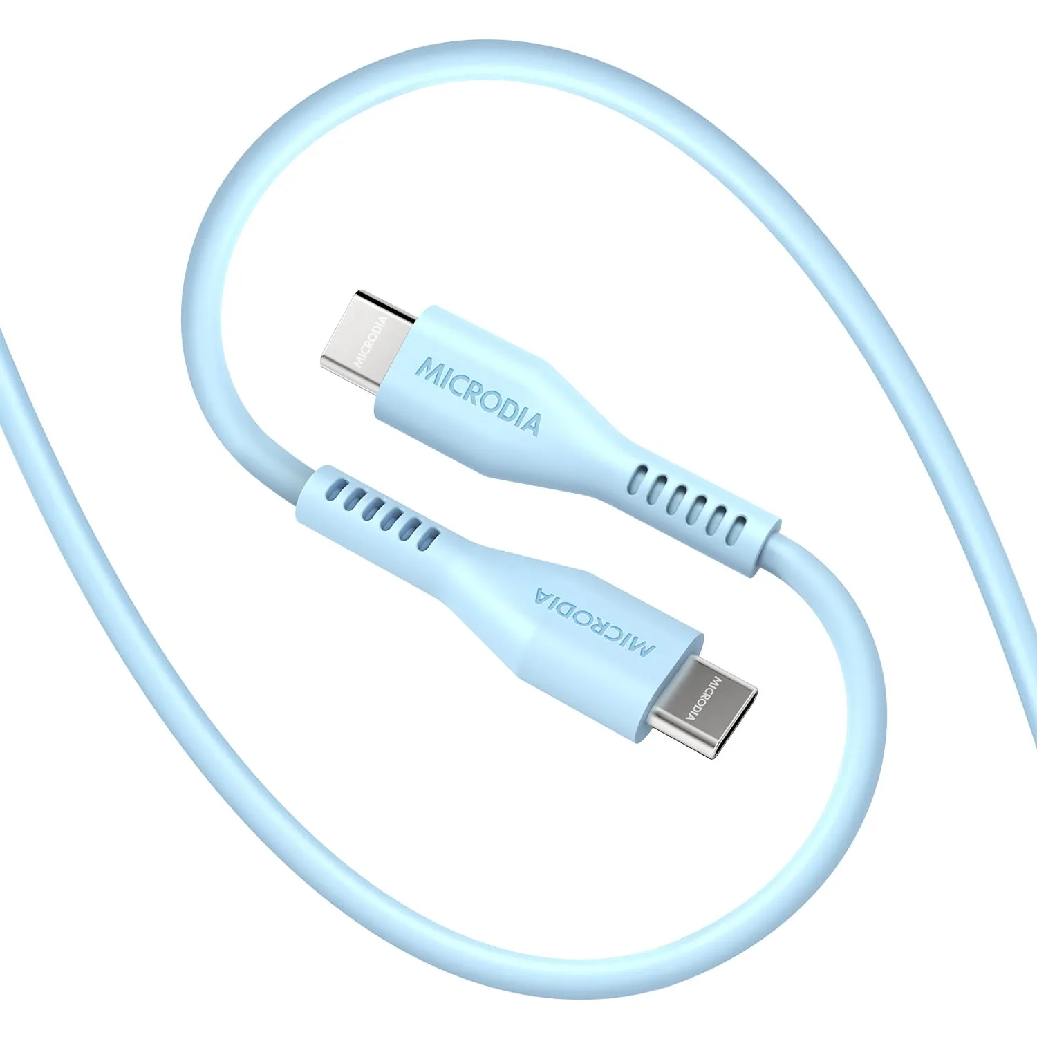 MICRODIA Fruitywire™ Liquid Silicon PD60W USB-C to USB-C Charge & Sync Cable