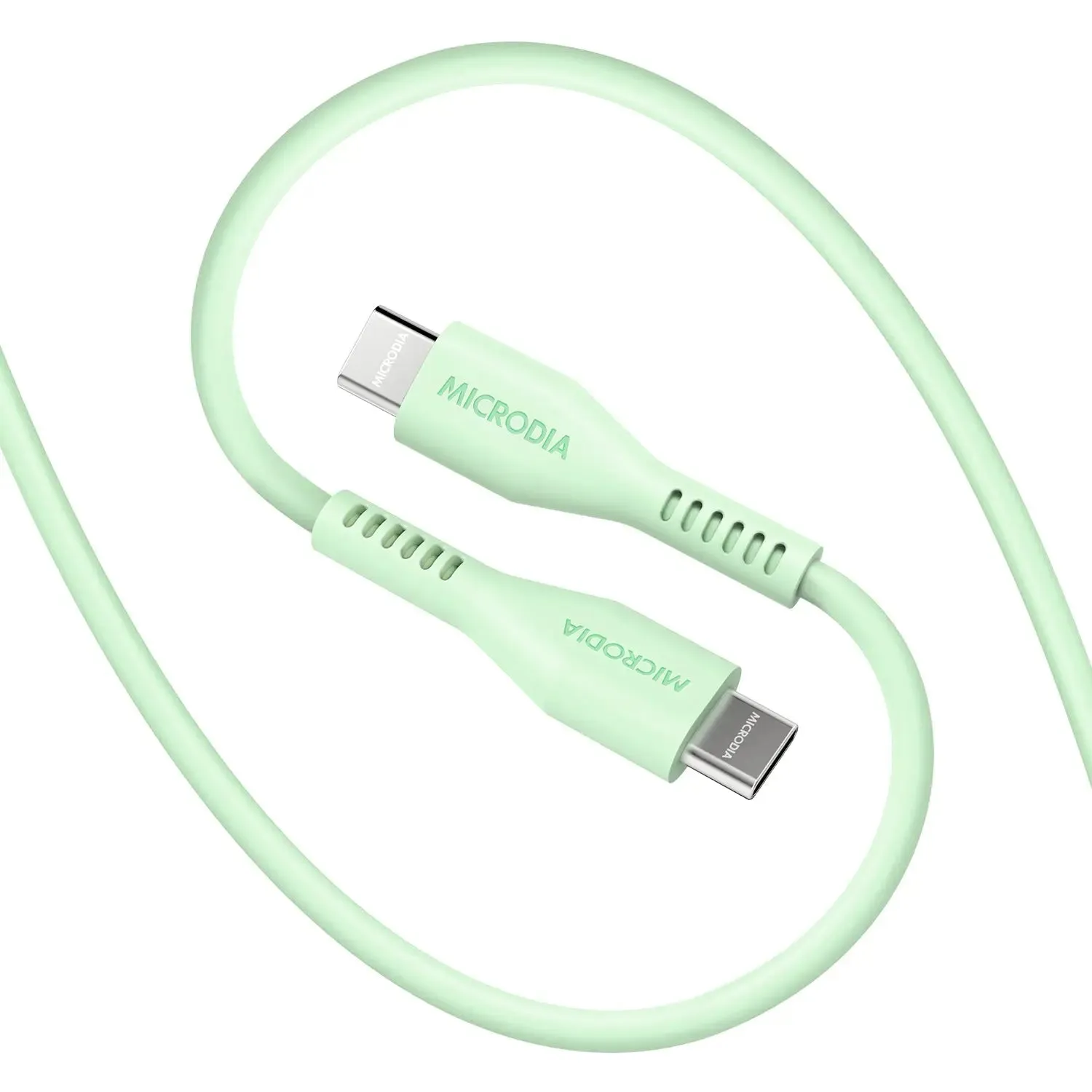 MICRODIA Fruitywire™ Liquid Silicon PD60W USB-C to USB-C Charge & Sync Cable