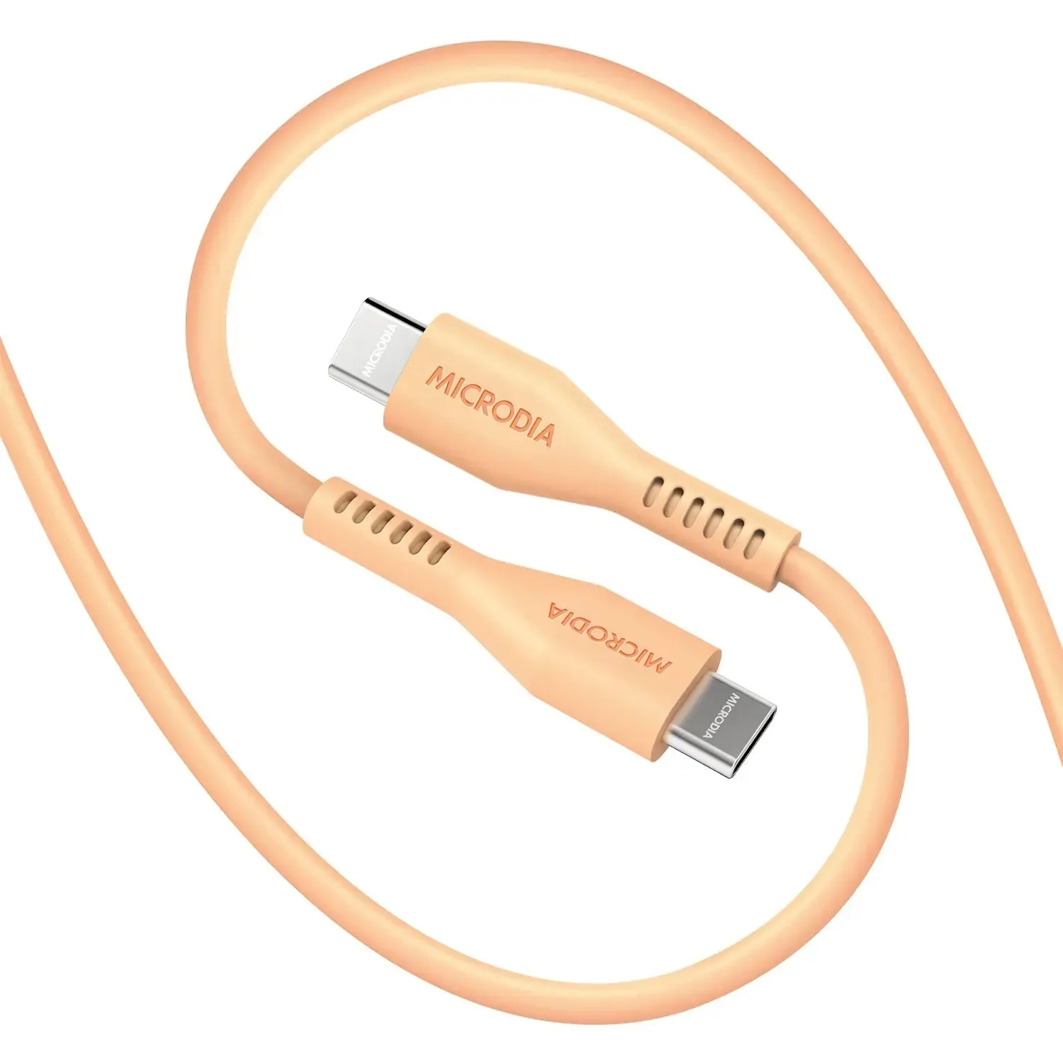 MICRODIA Fruitywire™ Liquid Silicon PD60W USB-C to USB-C Charge & Sync Cable