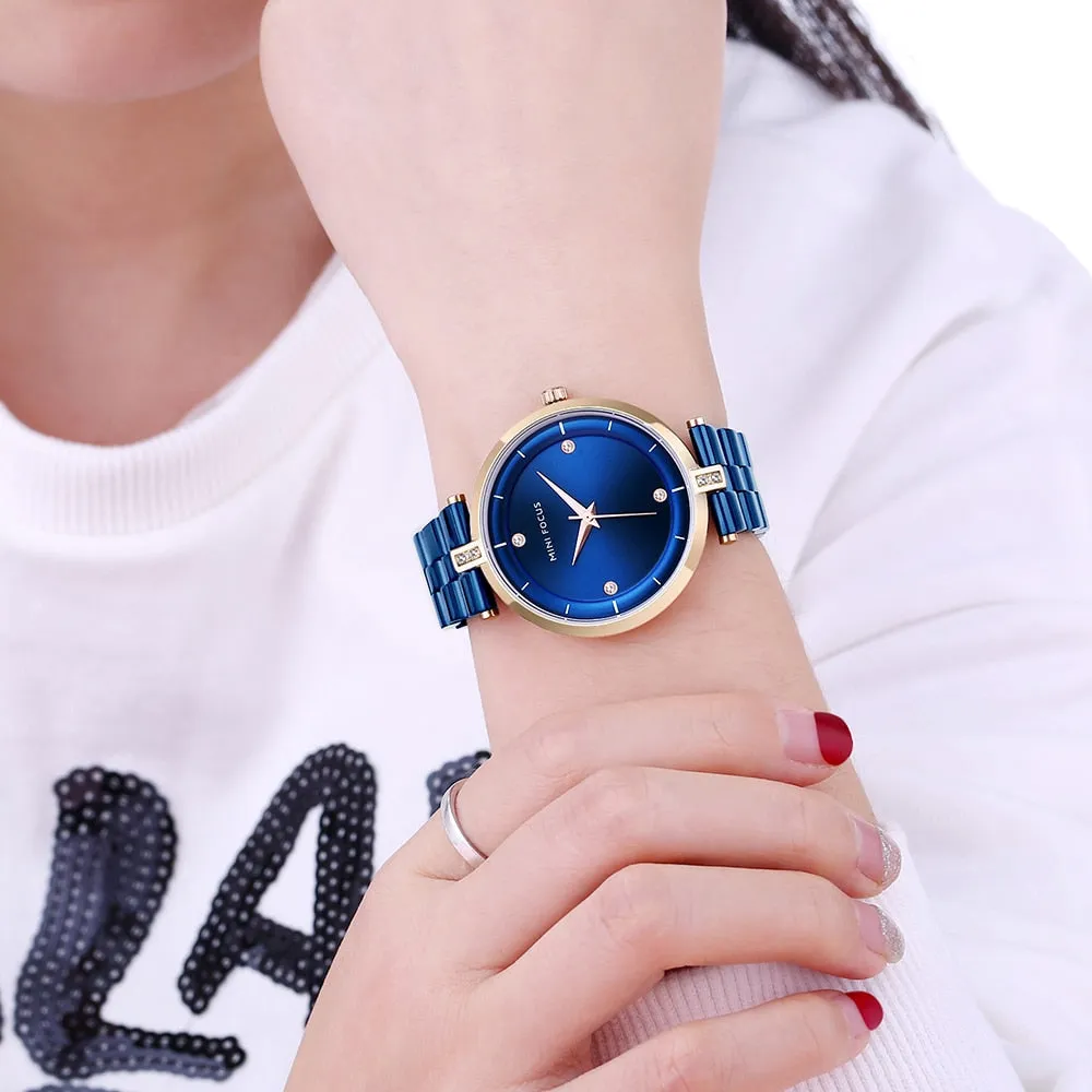 MINI FOCUS Watches Women Top Brand Luxury Quartz Watch Women Fashion Relojes Mujer Stainless Steel Ladies Quartz Wrist Watches