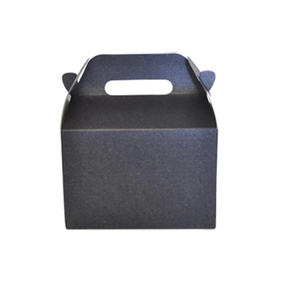 Mini Gable Boxes - SPARKLE BLACK (Set of 24)