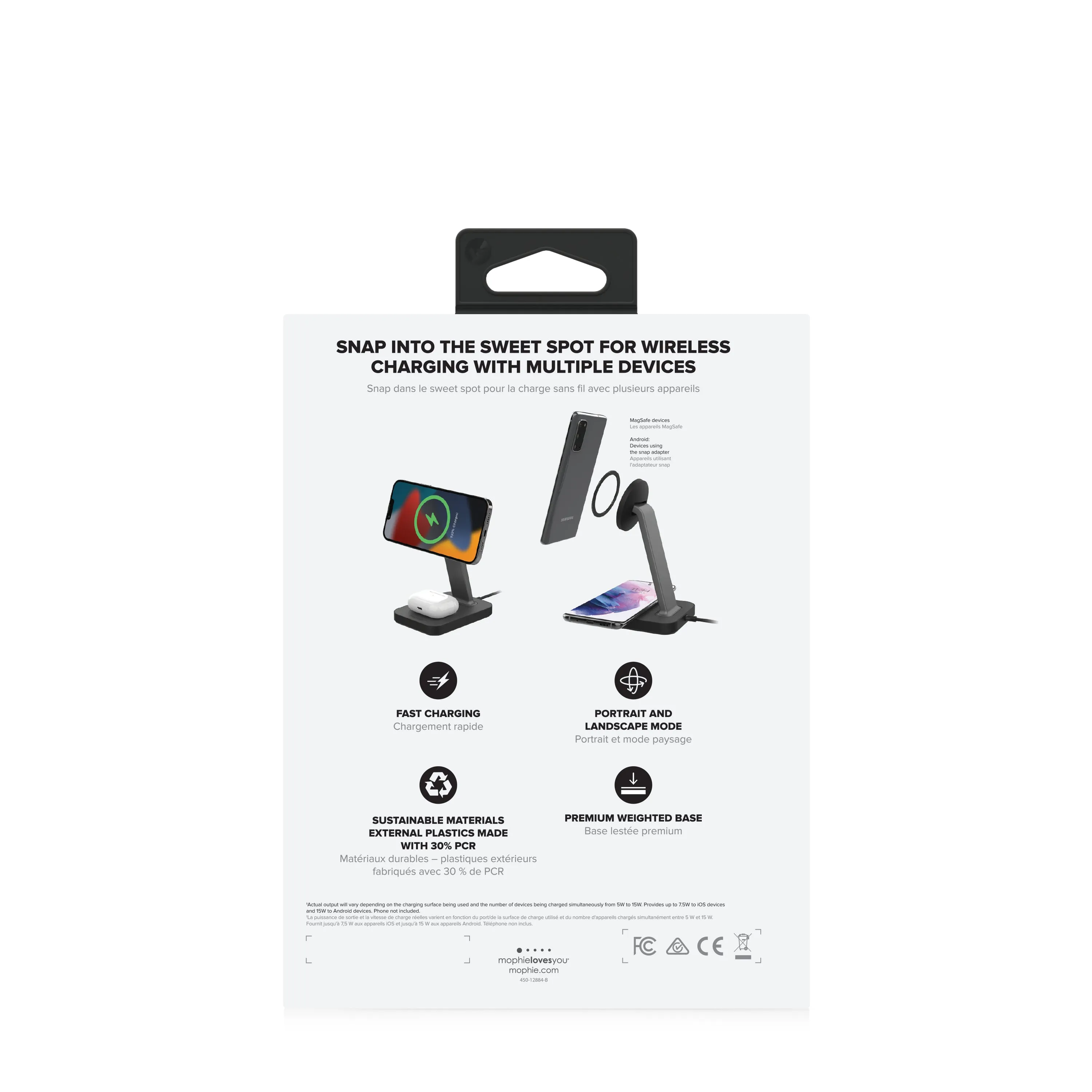 Mophie Snap  Stand & Pad Black