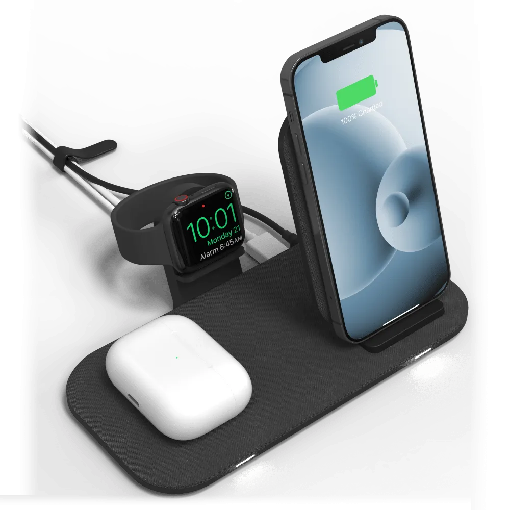 mophie Wireless Charging Stand Plus Pad 15W by mophie