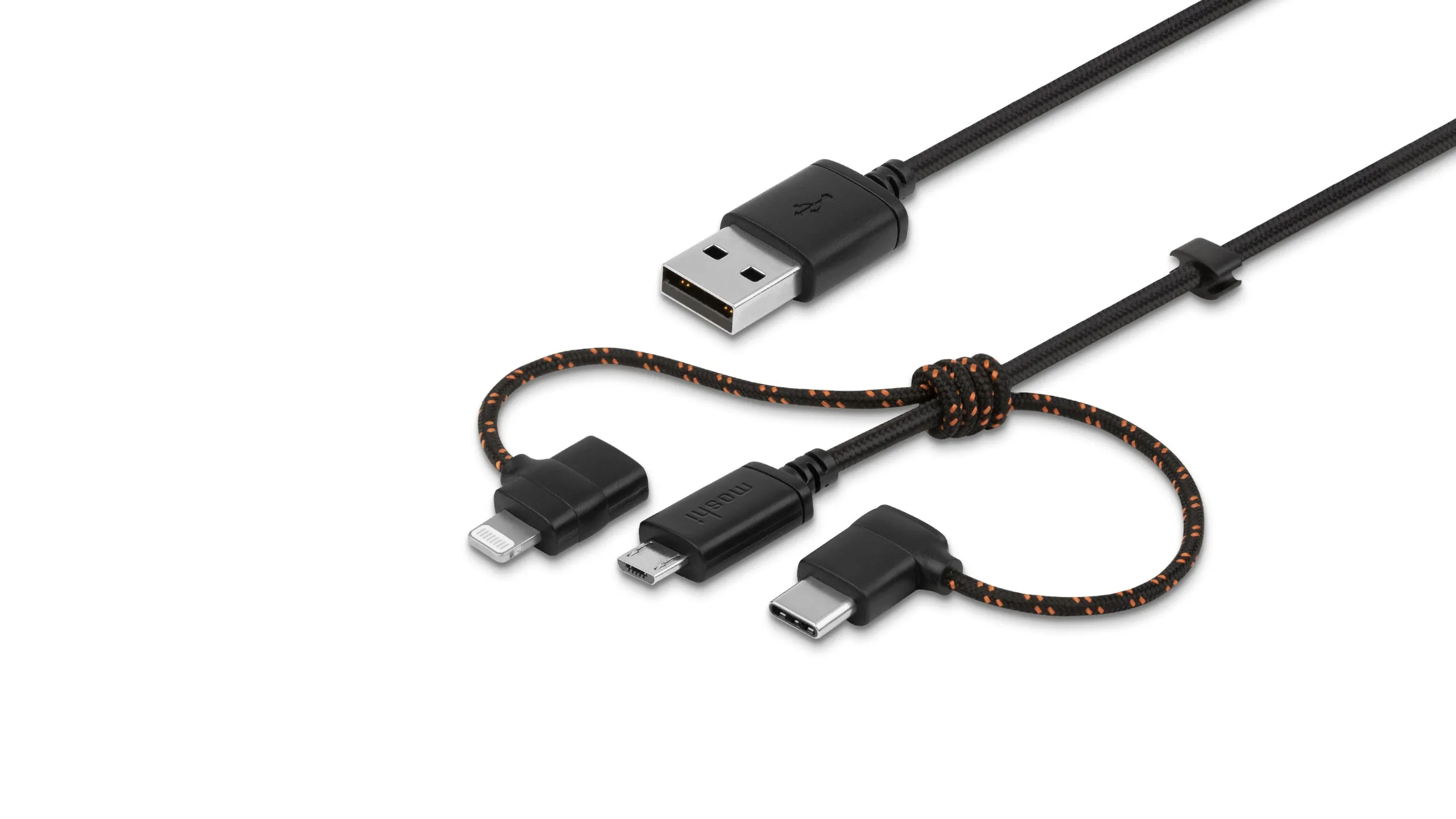 Moshi 3-in-1 Universal Charging Cable Metro - Black