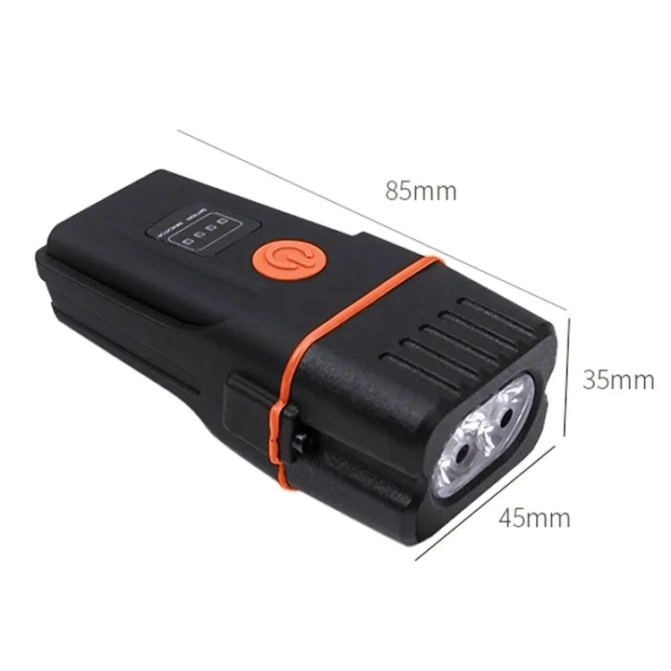 Mountain Bike Light Headlights Super Bright Rechargeable Flashlight Night Riding Equipment (Orange)