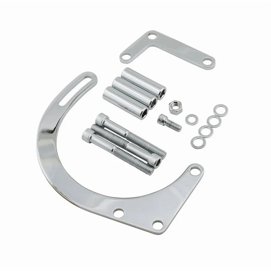 Mr. Gasket Low Mount Alternator Bracket Kit - Chrome Plated