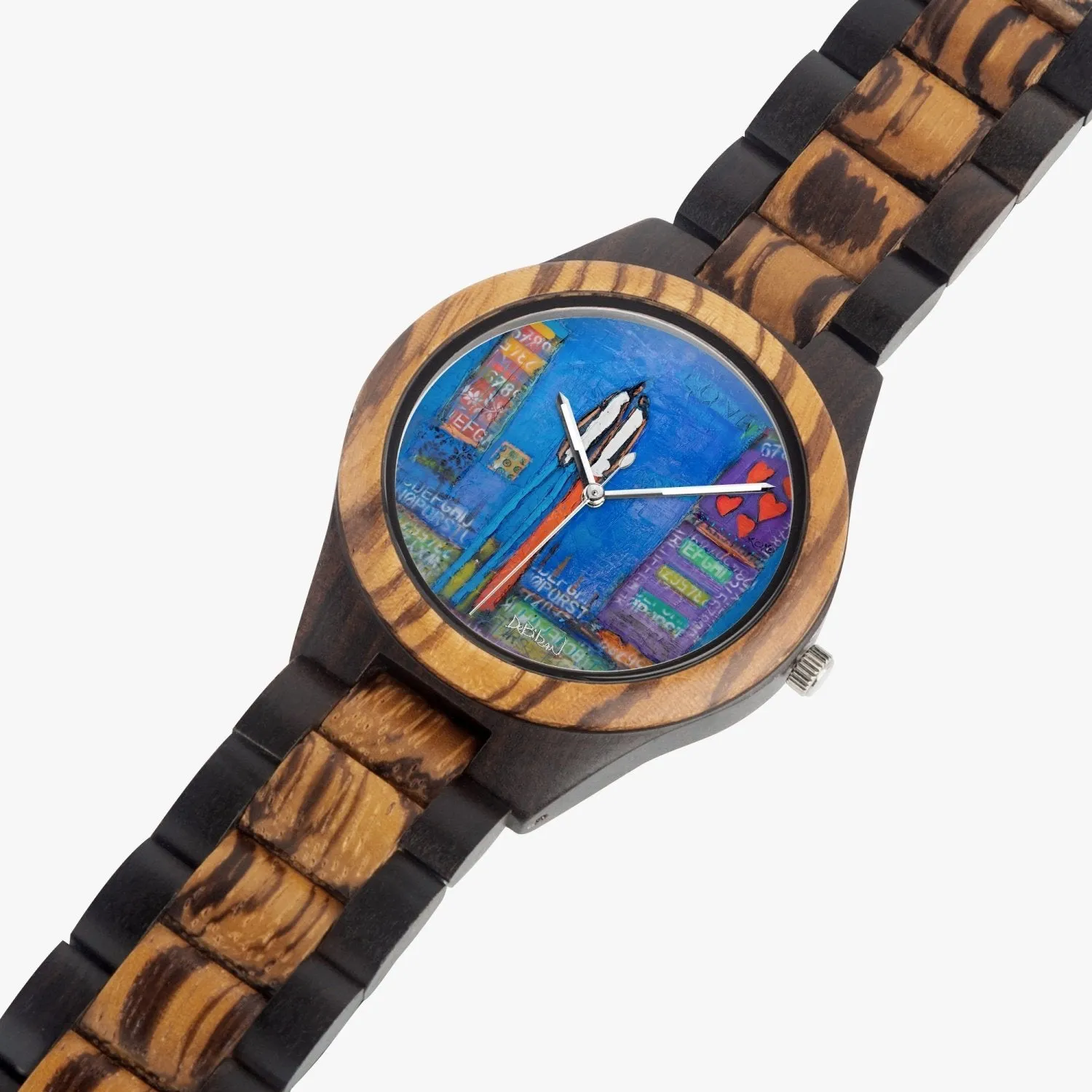 My Heart Indian Ebony Wooden Watch