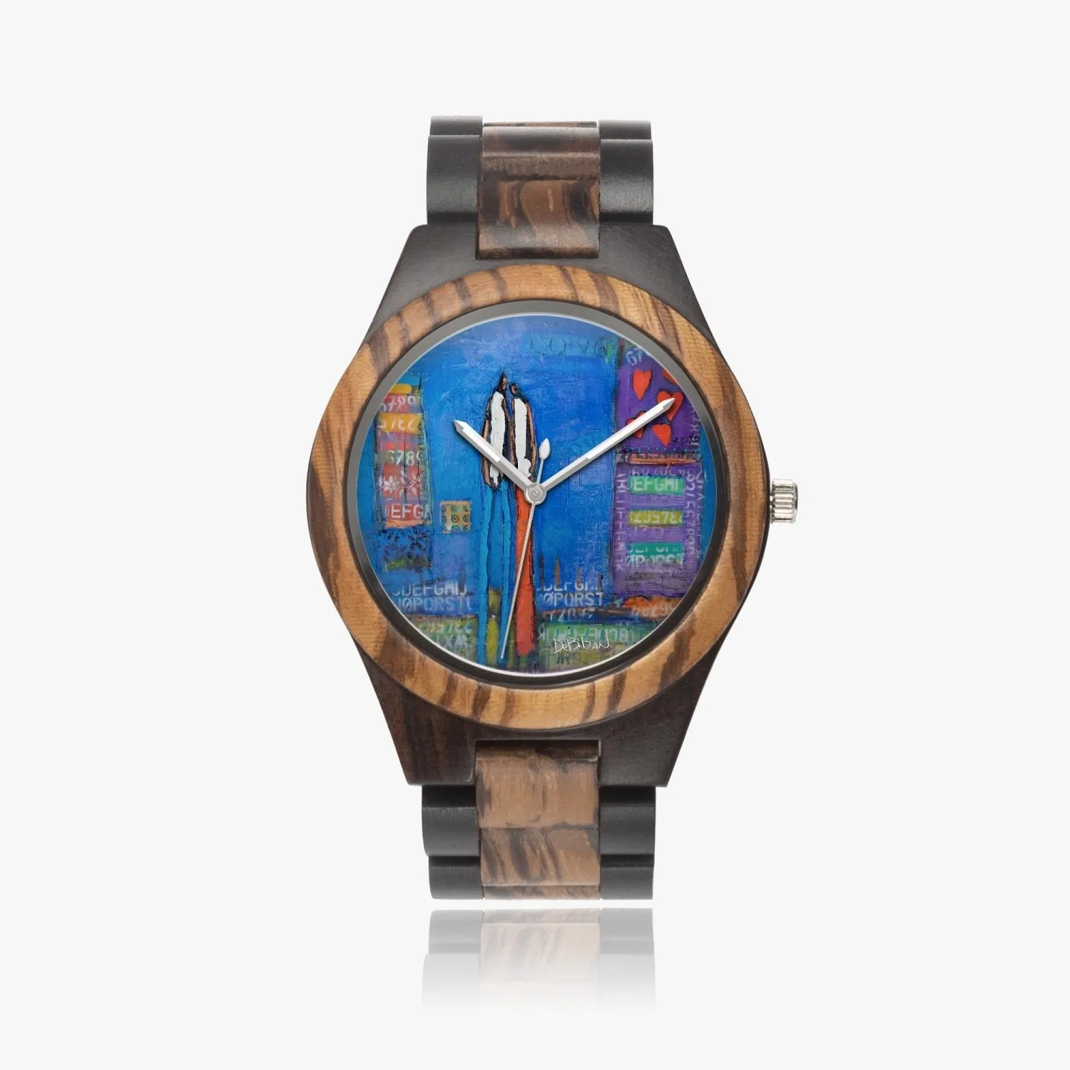 My Heart Indian Ebony Wooden Watch