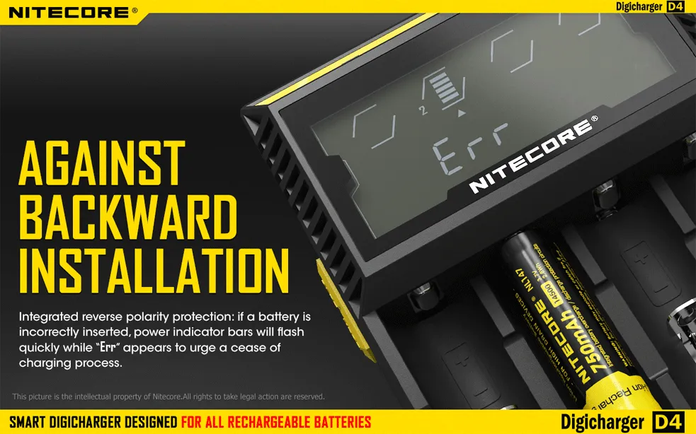 Nitecore Digicharger D4 Intelligent Battery Charger