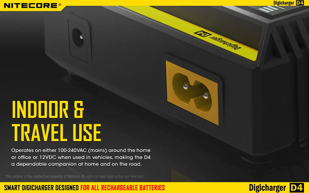 Nitecore Digicharger D4 Intelligent Battery Charger