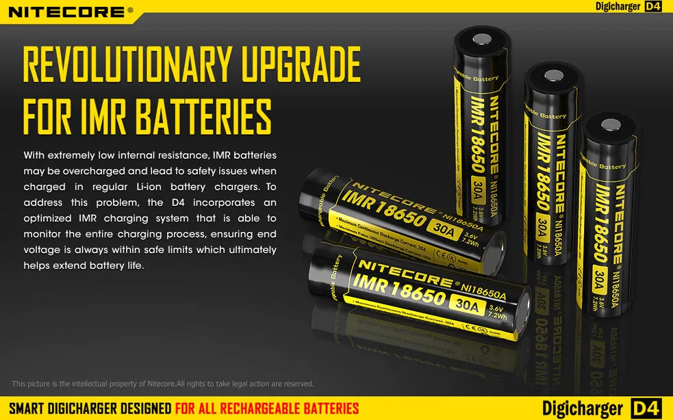 Nitecore Digicharger D4 Intelligent Battery Charger