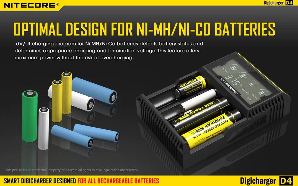 Nitecore Digicharger D4 Intelligent Battery Charger