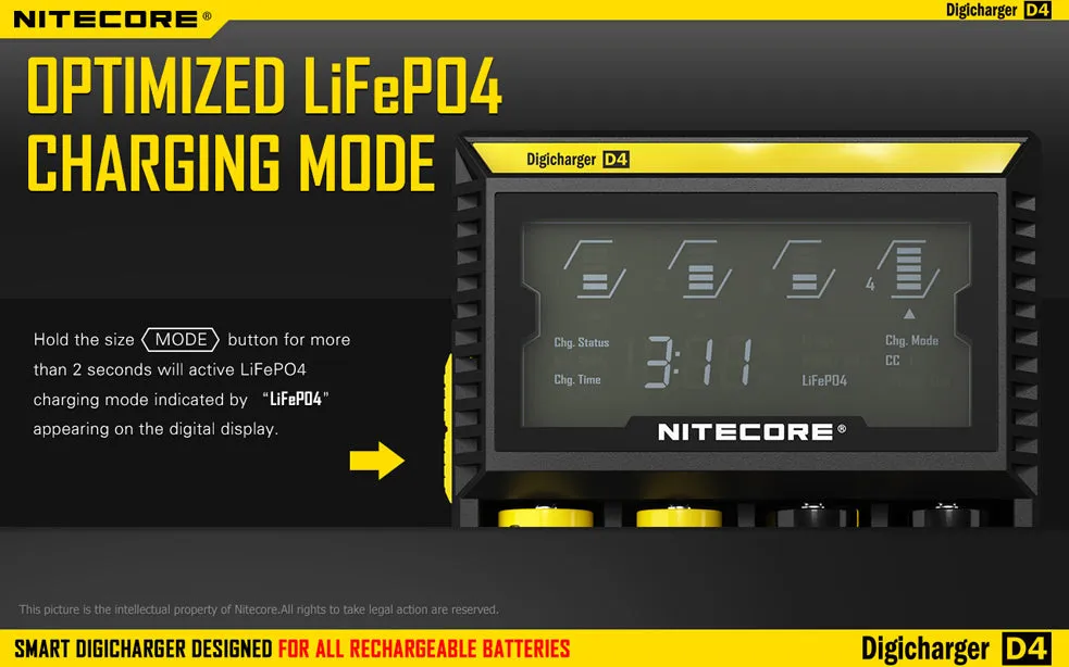 Nitecore Digicharger D4 Intelligent Battery Charger