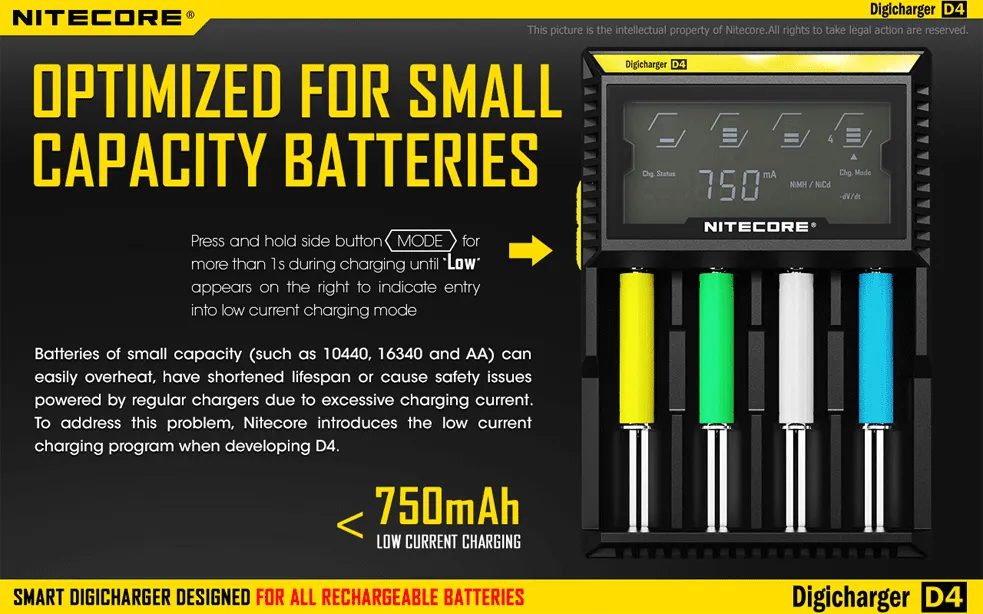 Nitecore Digicharger D4 Intelligent Battery Charger