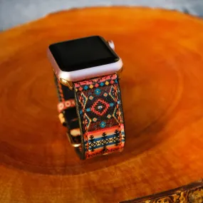 Orange Totem Apple Watch Replacement Band