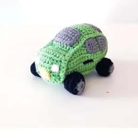 Pebble Crochet Green Car