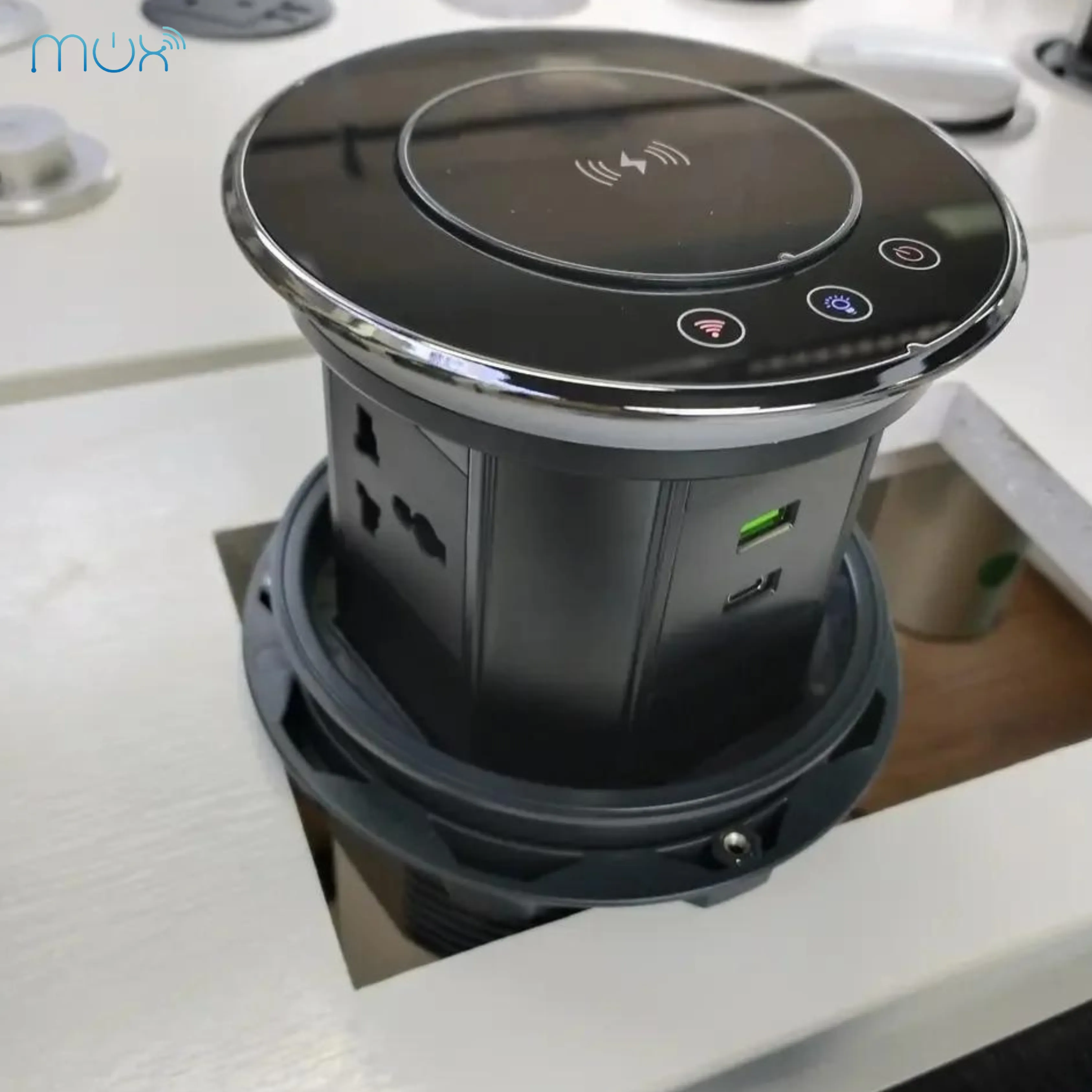 Popup Socket Motorized with Wireless Charging and USB