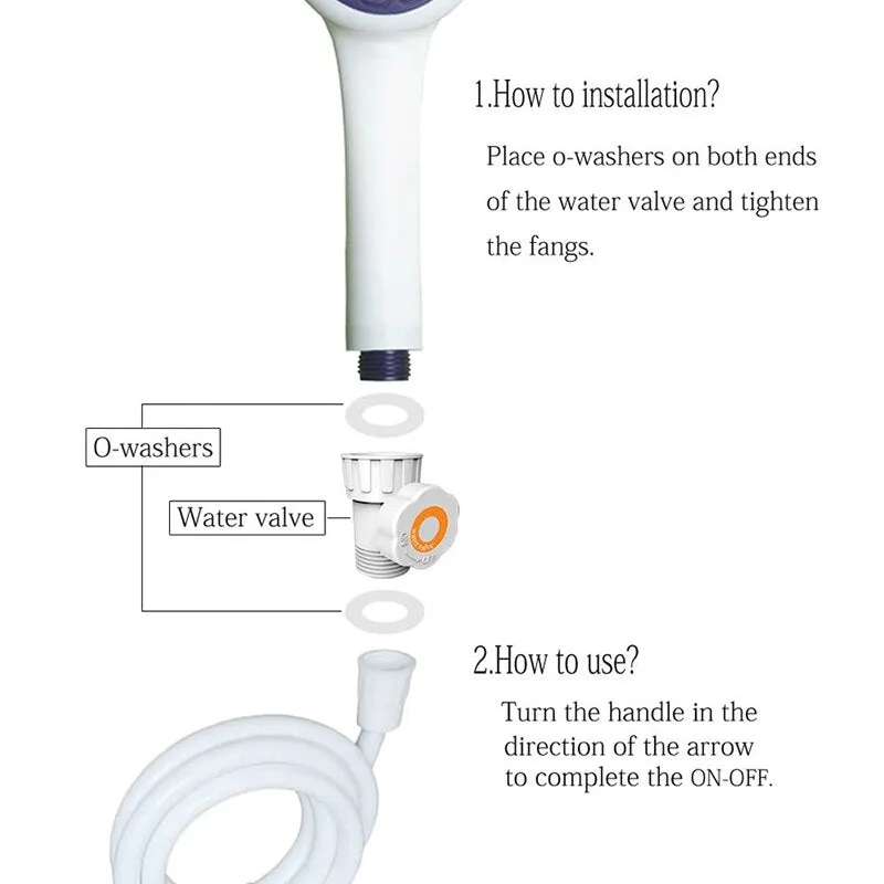 Portable Electric Outdoor Camping Shower Set