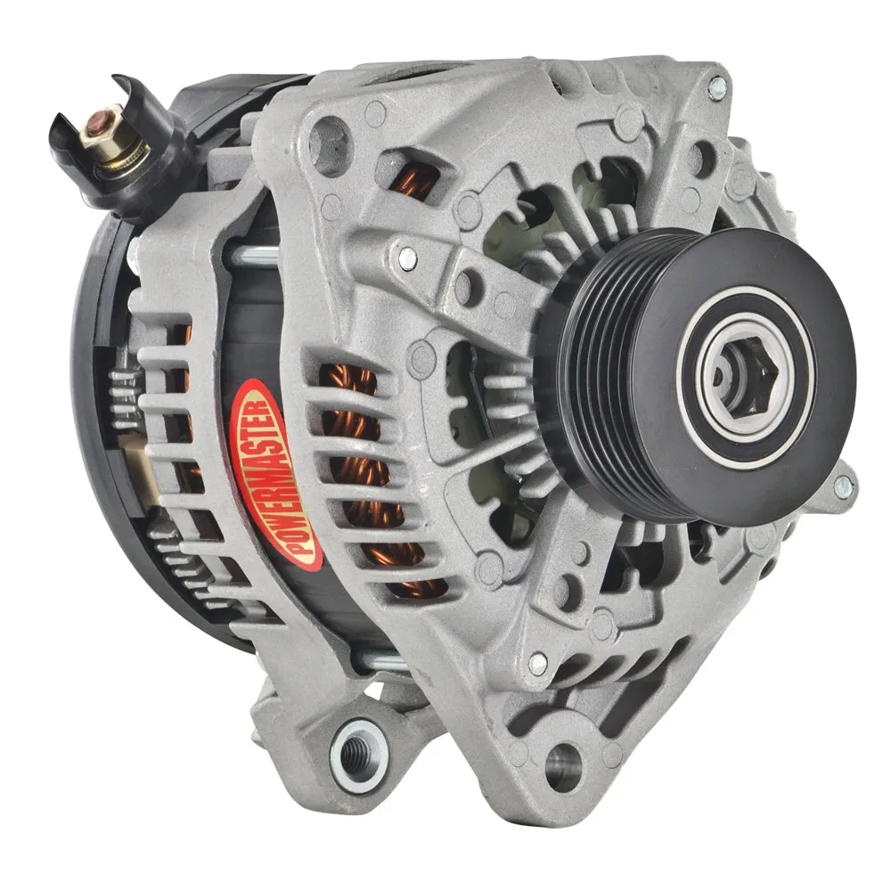 Powermaster Alternator - 245 amp - 12V - OEM 3-Pin - 6 Rib Serpentine PulleyHair Pin Style - Ford Coyote / Voodoo - Ford Mustang 2011-17