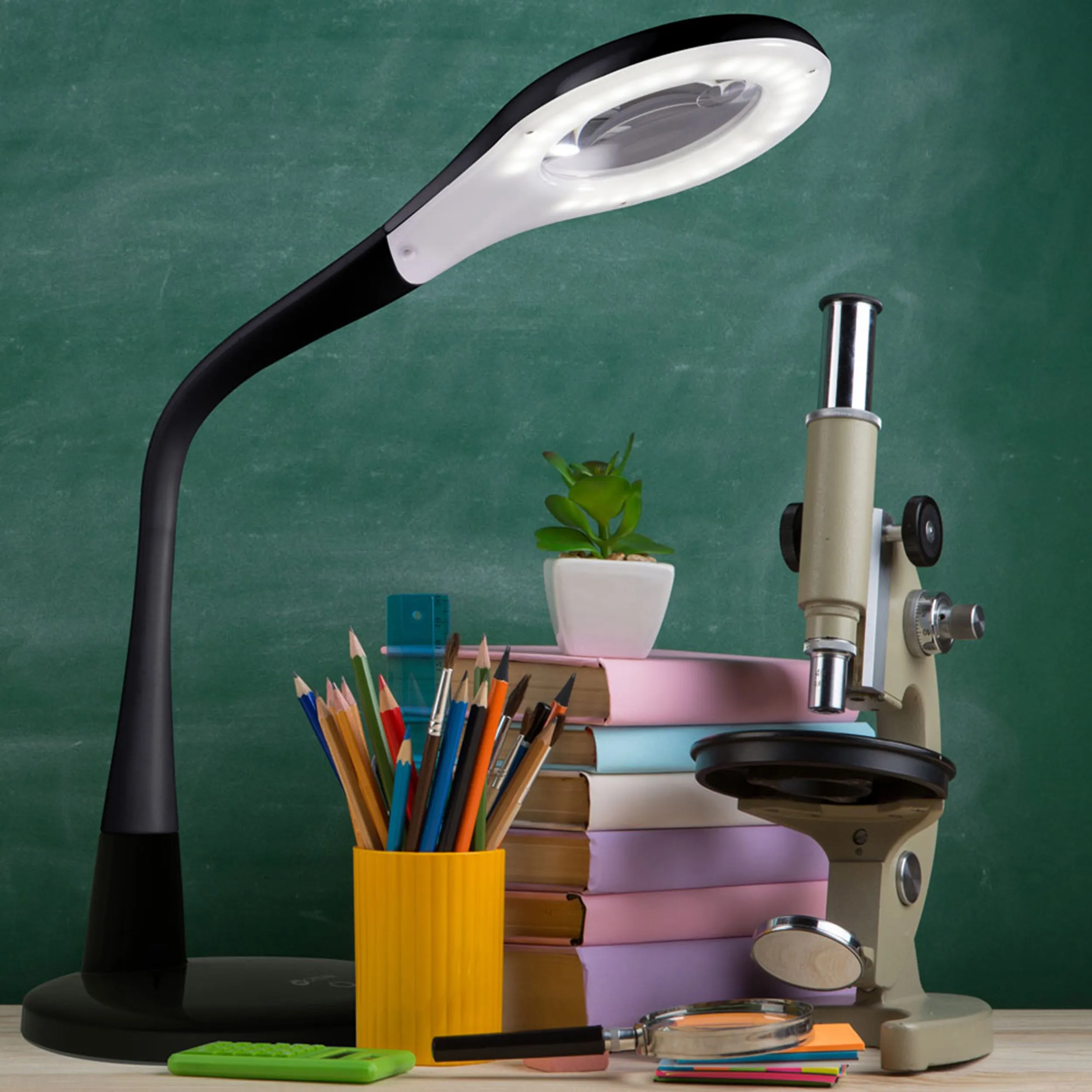 Prevention by OttLite LED Magnifier Lamp