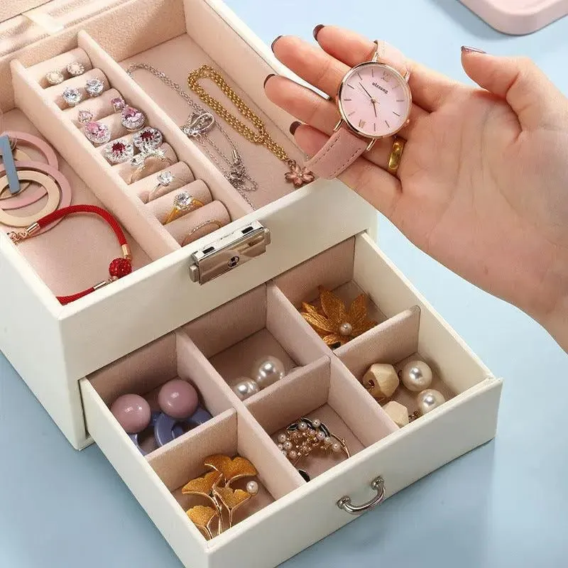 PU Cuboid Jewelry Box