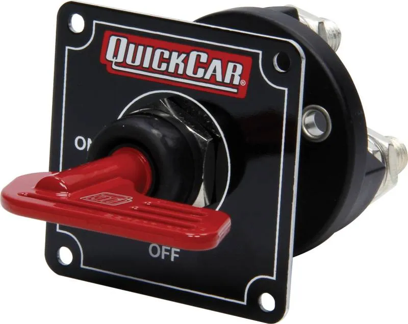 QuickCar Master Disconnect Black w/Removable Red Key