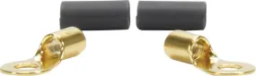 QuickCar Ring Terminal w/ Heat Shrink - #10 - 8-10 Gauge (Set of 2)