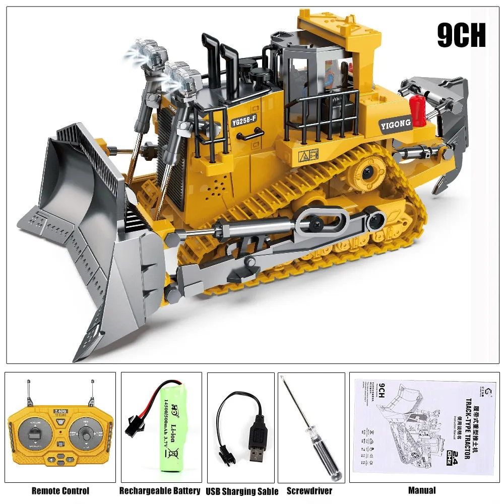 RC Car Excavator Dump Truck Bulldozer Electric car Kids Toys