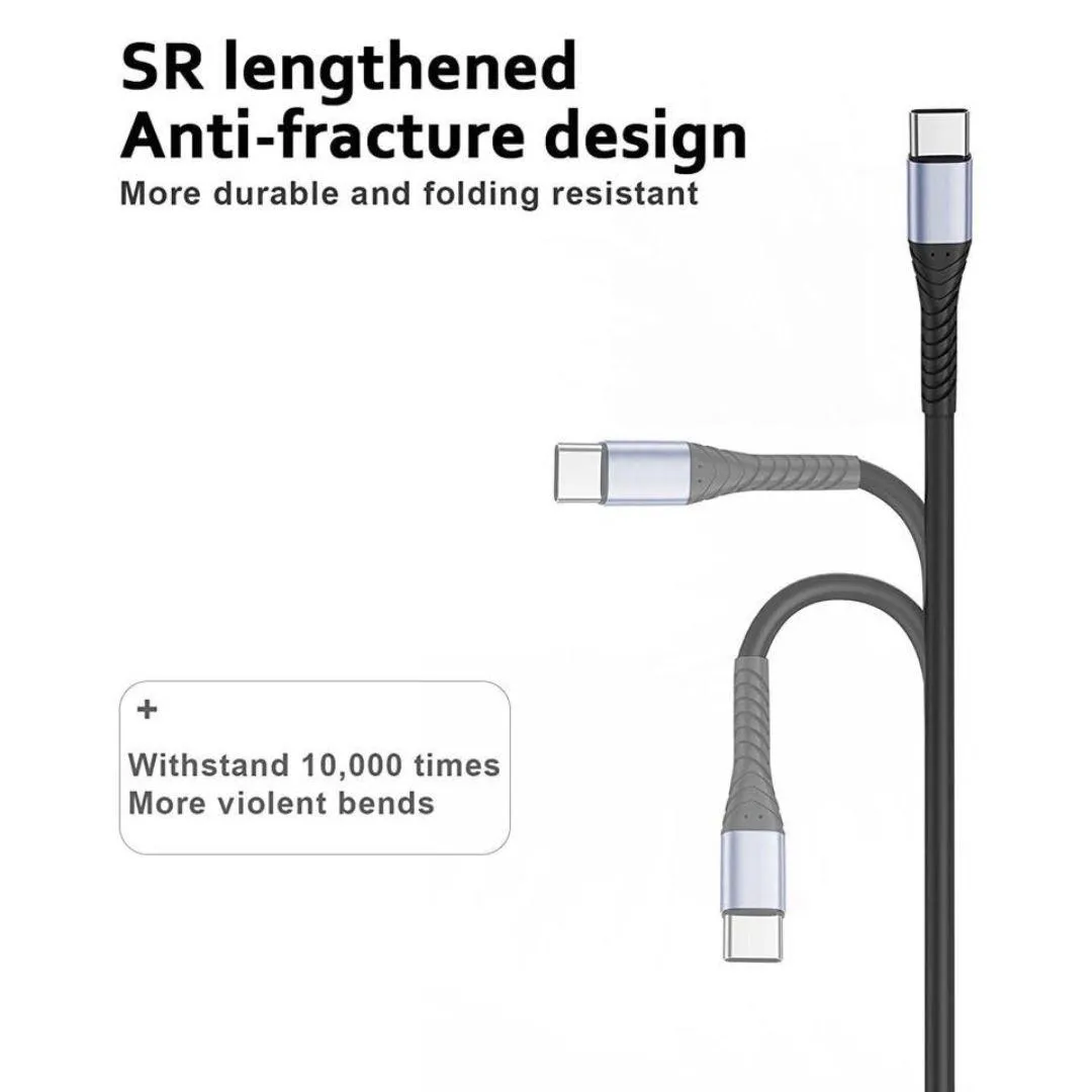 ReHisk High-Speed USB-C to USB-C Cable  3Ft, 10 Packs