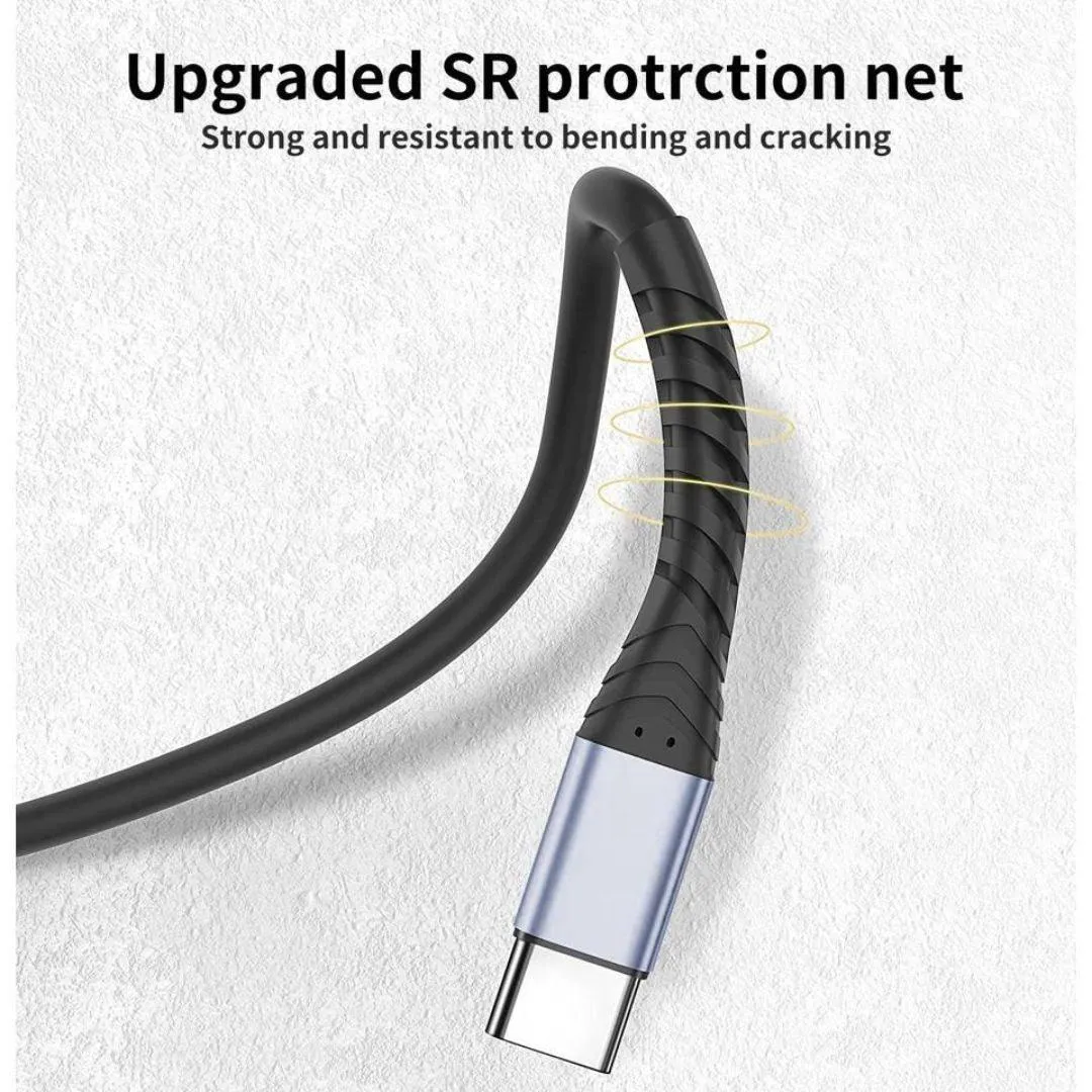 ReHisk High-Speed USB-C to USB-C Cable  3Ft, 10 Packs