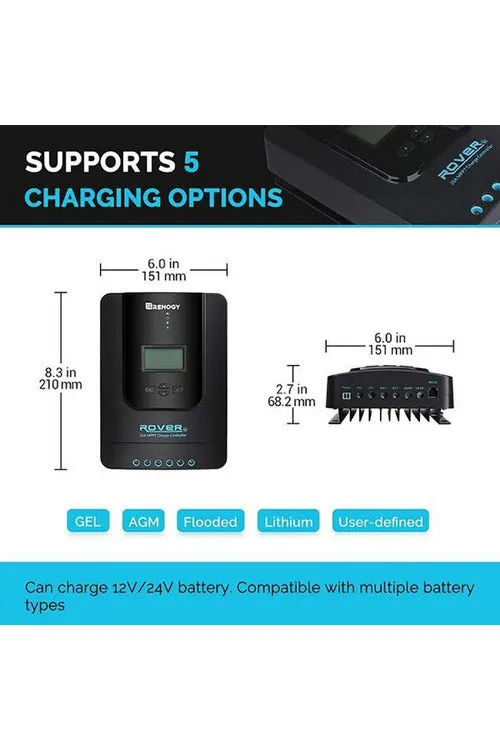 Renogy 100W 12V Solar Starter Kit with MPPT Charge Controller