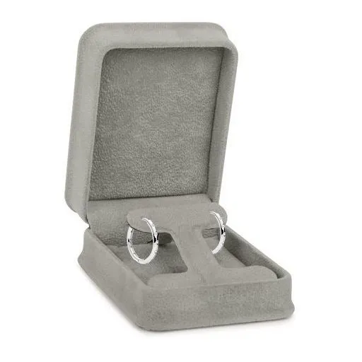 Rich Suede T-Style Earring Box, Ornate Collection