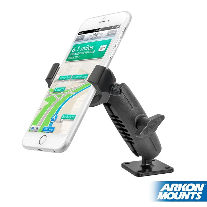 RoadVise® Ultra Metal 4-Hole AMPS Drill-Base Phone or Tablet Mount