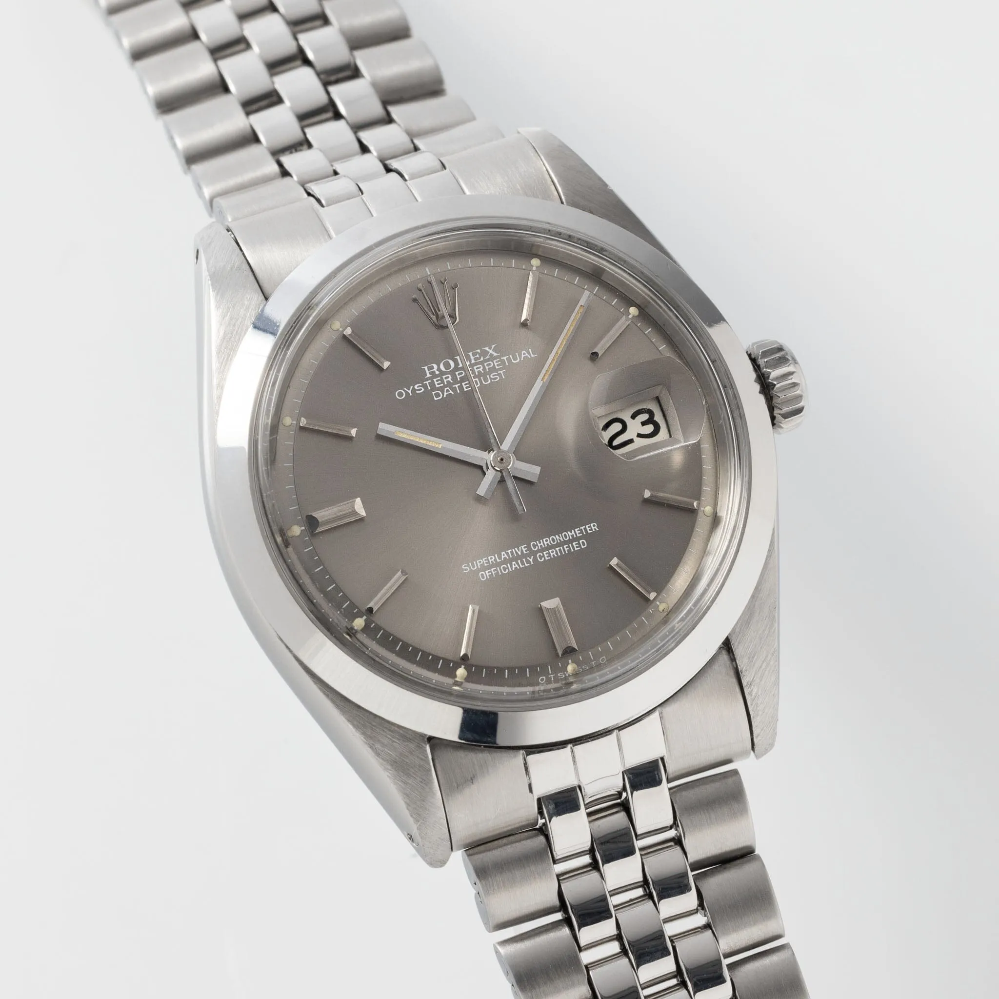 Rolex Datejust 1600 Grey Soleil Sigma Dial