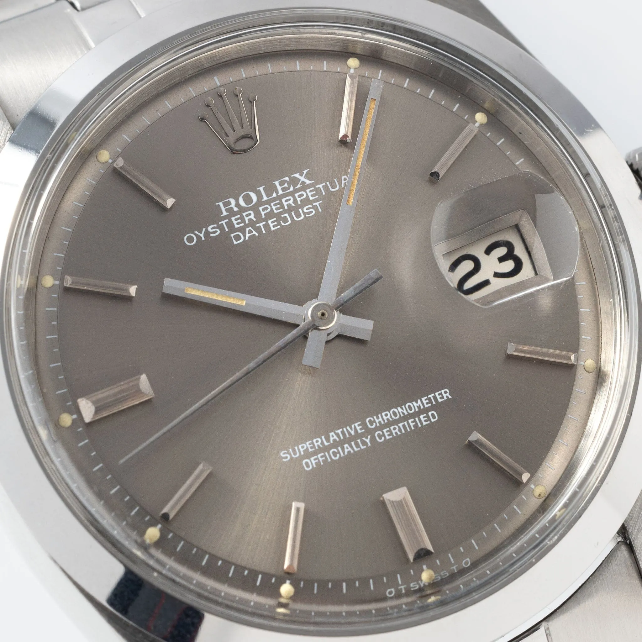 Rolex Datejust 1600 Grey Soleil Sigma Dial