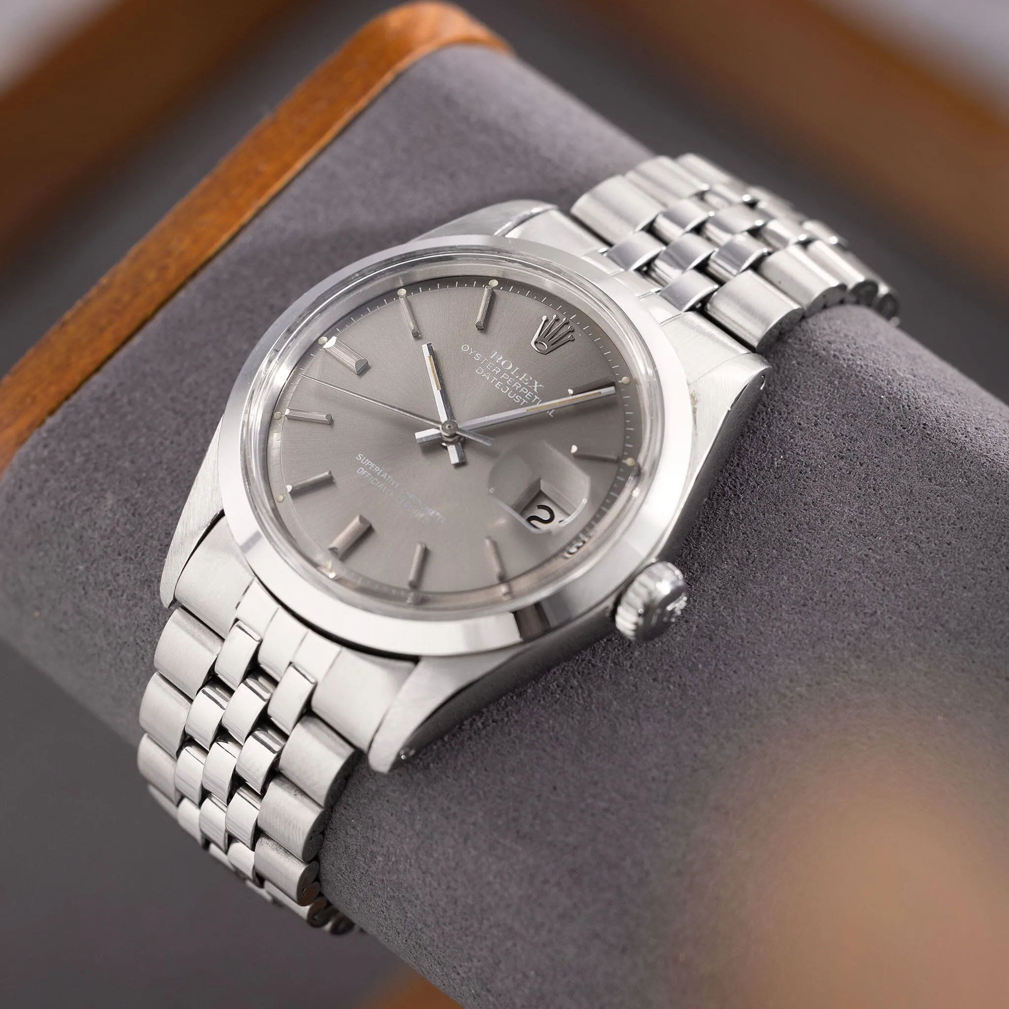 Rolex Datejust 1600 Grey Soleil Sigma Dial