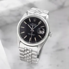 Rolex Datejust Black dial ref 1601