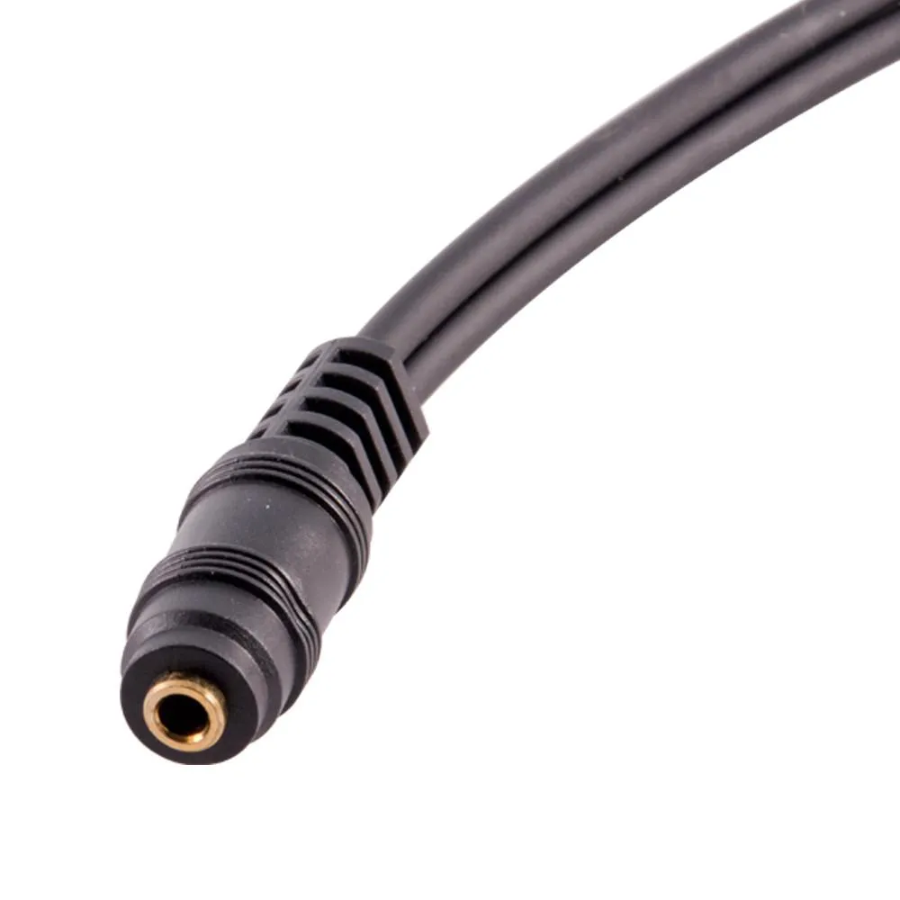 SA-Y25 - 6 Inch 3.5mm Female to Dual RCA Female Stereo Splitter Cable