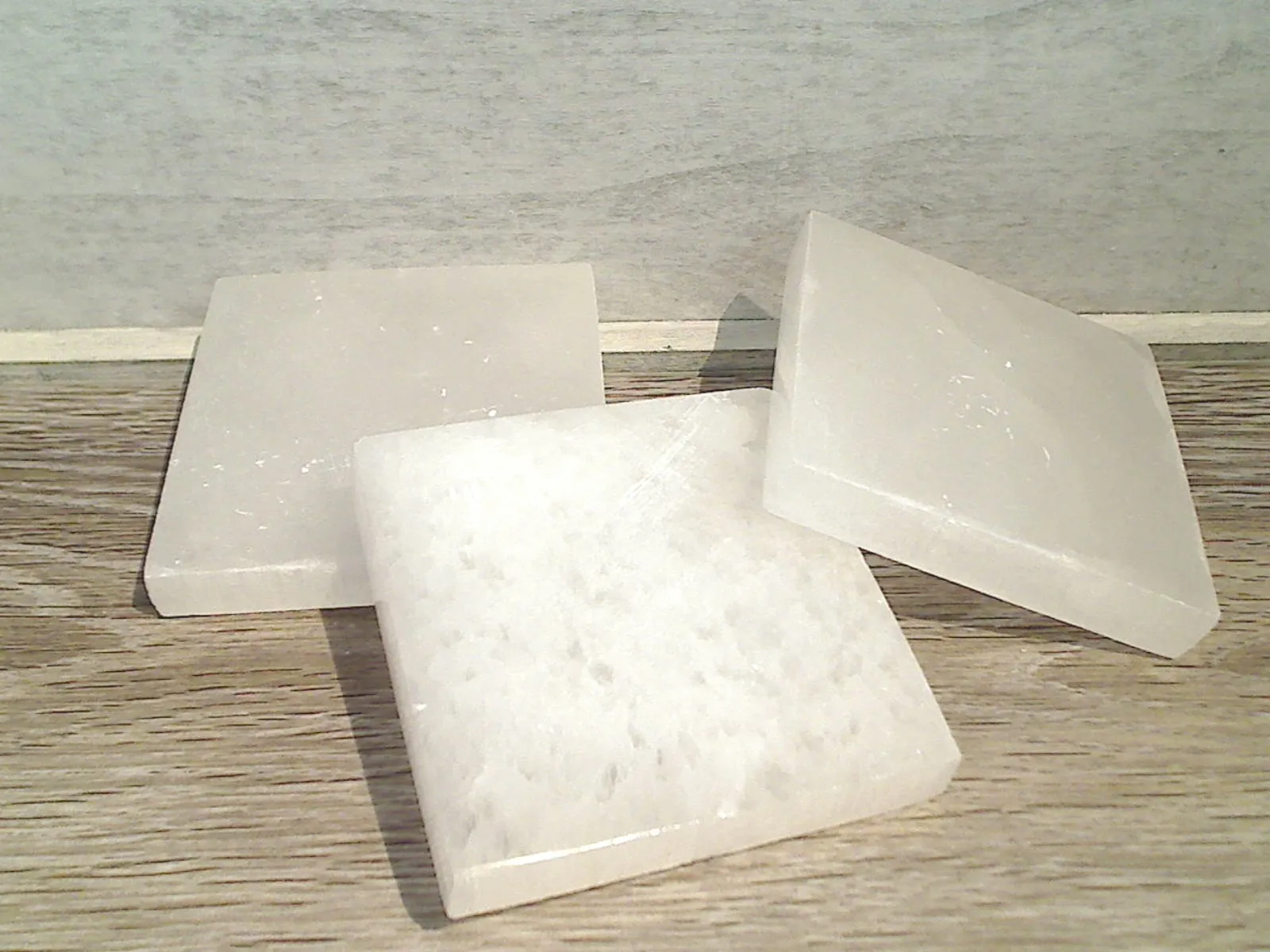 Selenite 3" Square Charging Plate