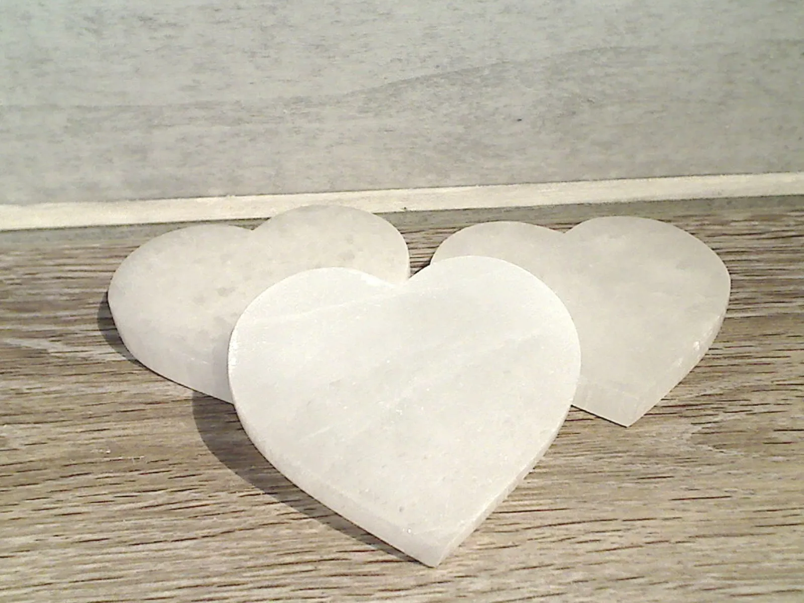 Selenite Heart Shaped Charging Plate