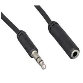 Slim Mold 3.5mm Stereo Extension Cable, 3.5mm Male to 3.5mm Female, 12 foot