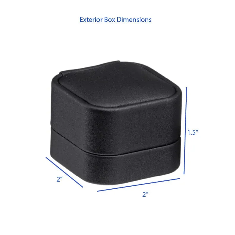 Soft Leatherette Earring Box, Classic Collection